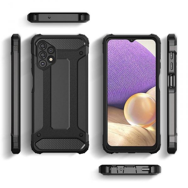 Hybrid Armor pancerne hybrydowe etui pokrowiec Samsung Galaxy A73 czarny