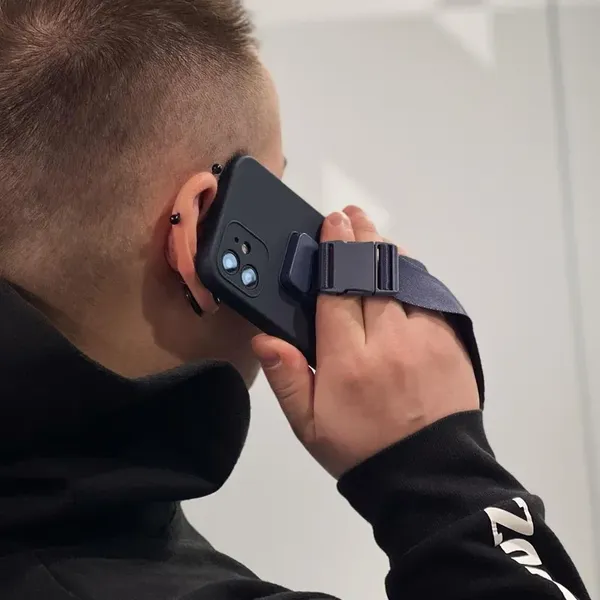Rope Case silikonowe etui ze smyczą torebka smycz pasek do Redmi Note 11 Pro czerwony