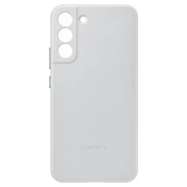 Samsung Leather Cover skórzane etui pokrowiec ze skóry naturalnej Samsung Galaxy S22+ (S22 Plus) jasnoszary (EF-VS906LJEGWW)