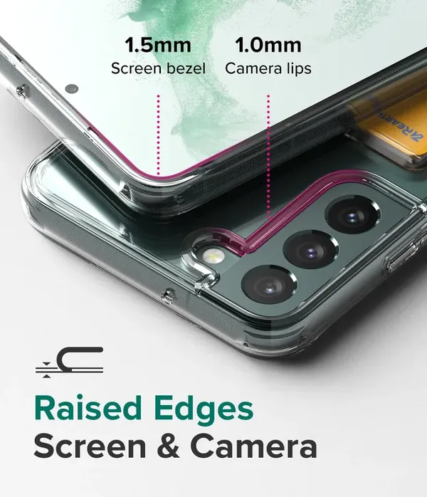 Ringke Fusion Card etui do Samsung Galaxy S22+ (S22 Plus) portfel na kartę dokumenty przezroczysty (FCD593R52)