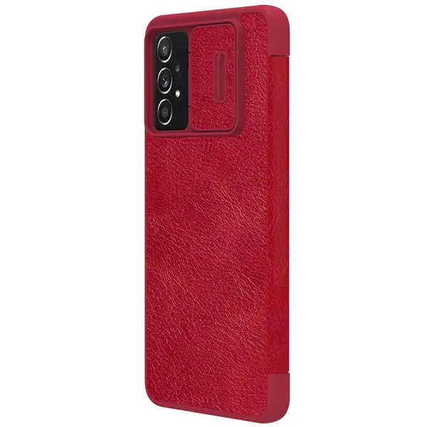 Nillkin Qin skórzana kabura etui Samsung Galaxy A73 czerwony