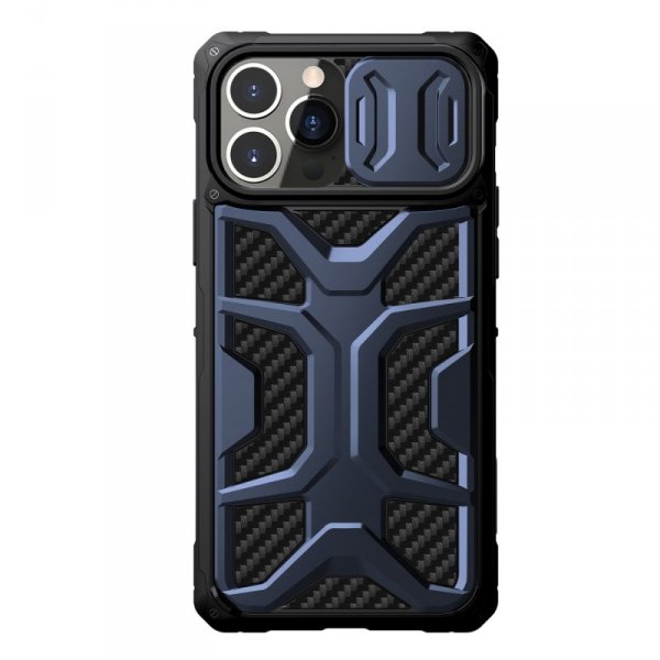 Nillkin Adventurer Case etui do iPhone 13 Pro pancerny pokrowiec z osłoną na aparat niebieski