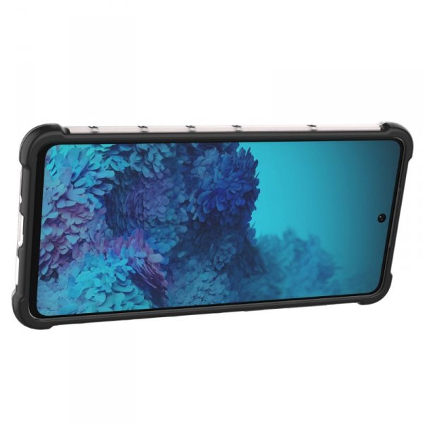 Honeycomb etui pancerny pokrowiec z żelową ramką Samsung Galaxy A73 przezroczysty