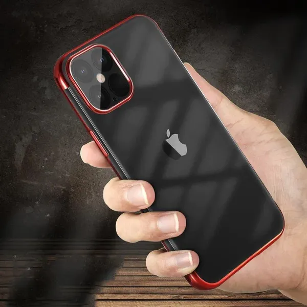 Clear Color case żelowy pokrowiec etui z metaliczną ramką Samsung Galaxy A13 5G niebieski