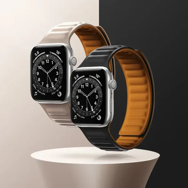 Pasek magnetyczny Magnetic Strap opaska bransoleta do Apple Watch 38 / 40 mm - czarny