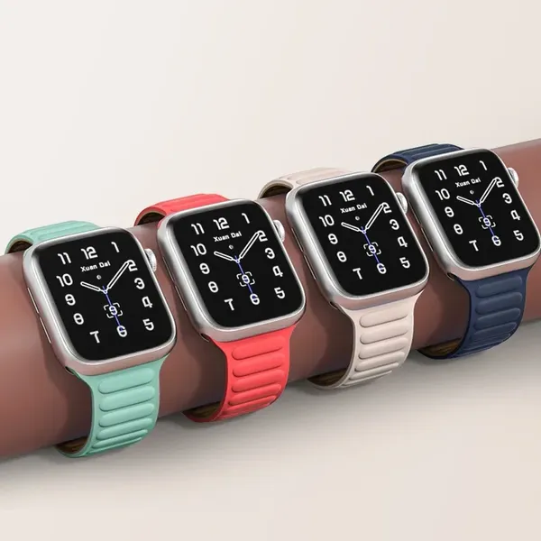Pasek magnetyczny Magnetic Strap opaska bransoleta do Apple Watch 38 / 40 mm - niebieski