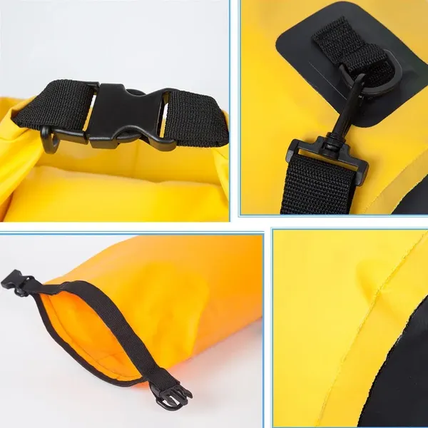 Wodoodporny worek plecak PVC 10l - żółty