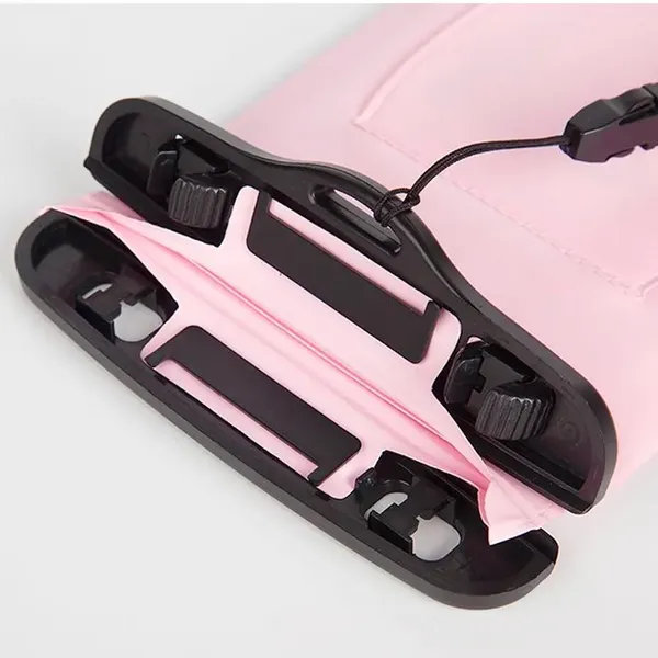 Wodoodporne etui z opaską do telefonu armband PVC - niebieskie