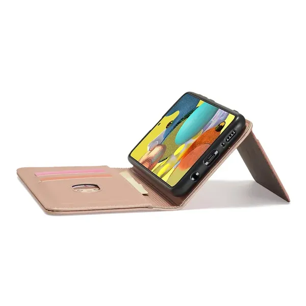 Magnet Card Case etui do Xiaomi Redmi Note 11 Pro pokrowiec portfel na karty kartę podstawka różowy