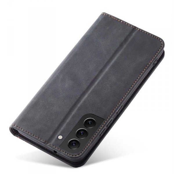 Magnet Fancy Case etui do Samsung Galaxy S22+ (S22 Plus) pokrowiec portfel na karty kartę podstawka czarny