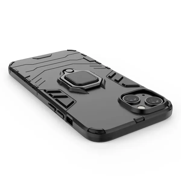 Ring Armor etui do iPhone 14 Plus pancerny pokrowiec uchwyt magnetyczny ring czarne