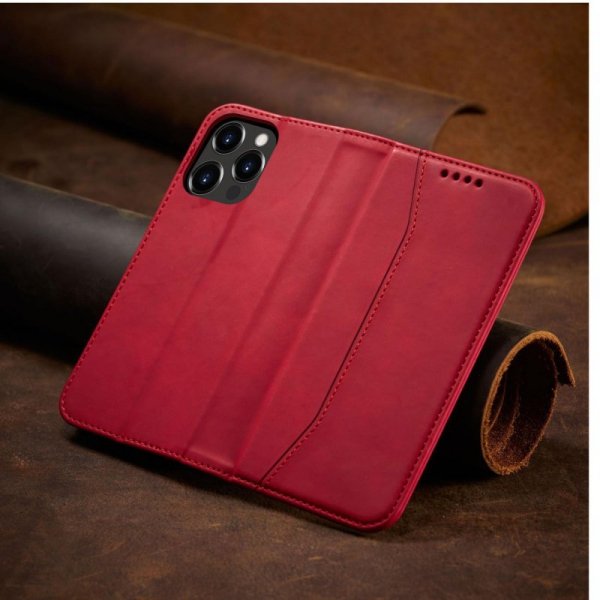 Magnet Fancy Case etui iPhone 14 Pro pokrowiec z klapką portfel podstawka czerwone