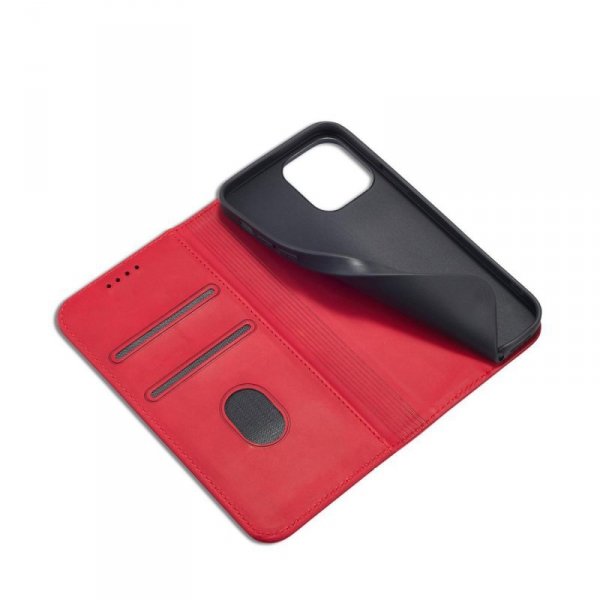Magnet Fancy Case etui iPhone 14 Pro Max pokrowiec z klapką portfel podstawka czerwone