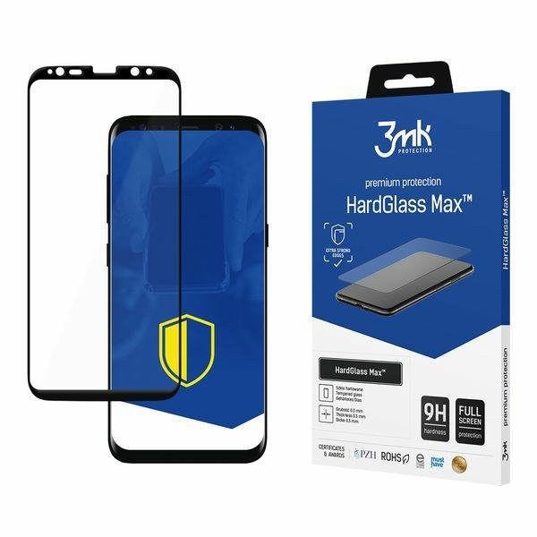 3MK HardGlass Max Sam G950 S8czarny/black, FullScreen Glass