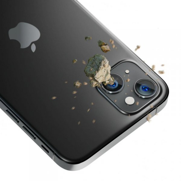 3MK Lens Protection Pro iPhone 14 6,1&quot; grafitowy/graphite Ochrona na obiektyw aparatu z ramką montażową 1szt.