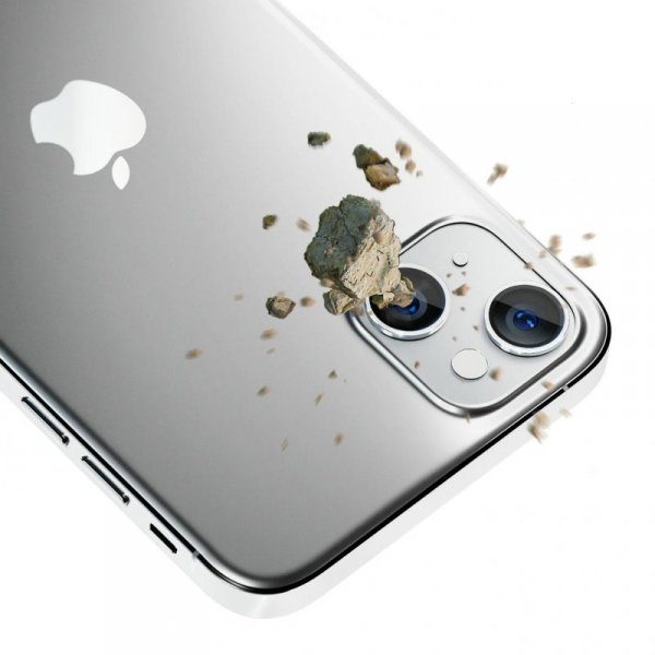 3MK Lens Protection Pro iPhone 14 6,1&quot;srebrny/silver Ochrona na obiektyw aparatu z ramką montażową 1szt.