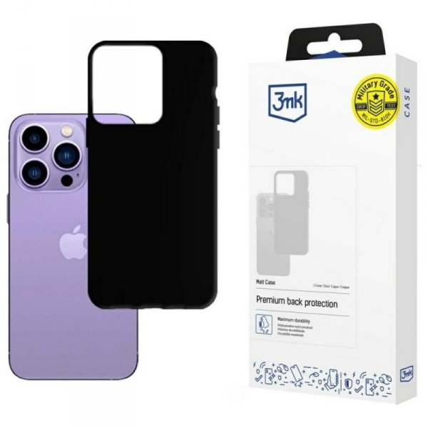 3MK Matt Case iPhone 14 Pro Max 6,7"czarny/black