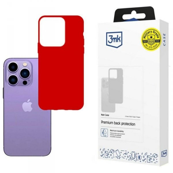 3MK Matt Case iPhone 14 Pro Max 6,7"truskawka/strawberry