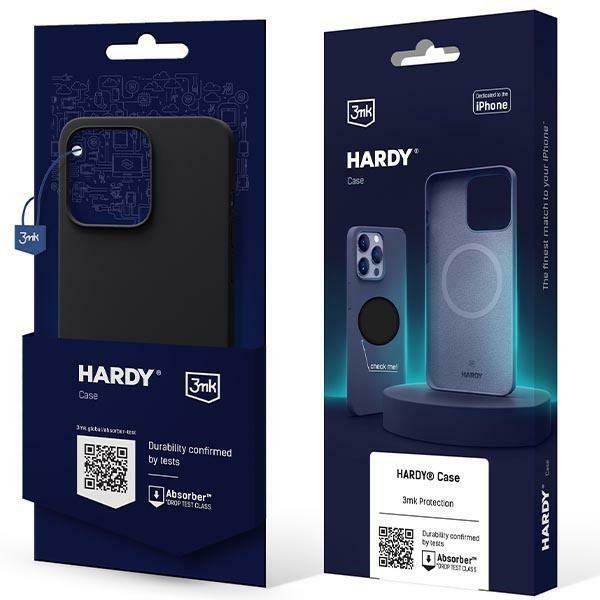 3MK Hardy Case iPhone 15 Plus / 14 Plus 6.7&quot; grafitowy/graphite MagSafe