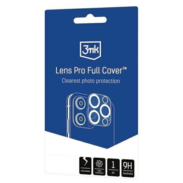3MK Lens Pro Full Cover iPhone 12 Pro Szklo hartowane na obiektyw aparatu z ramką montażową 1szt
