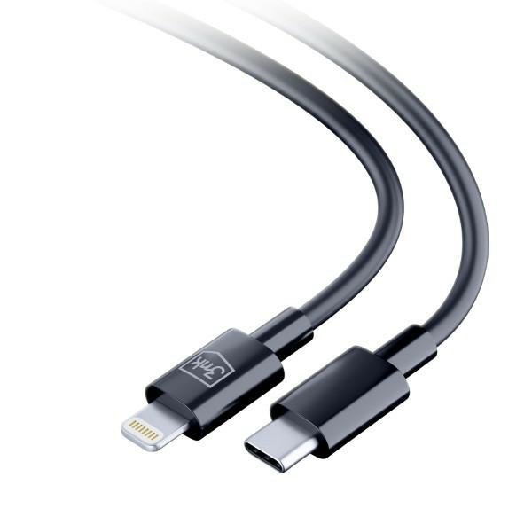 3MK Hyper Cable USB-C - Lightning20W 1.2m Czarny/Black Kabel