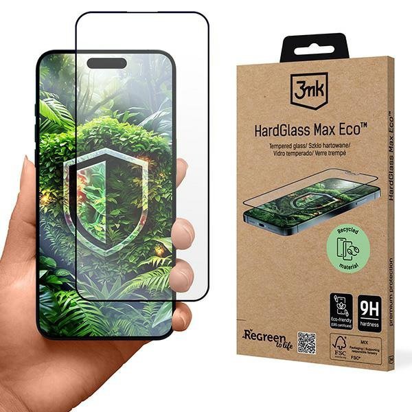 3MK HardGlass Max Eco iPhone 15 Plus/16 Plus GRS CU 1304127
