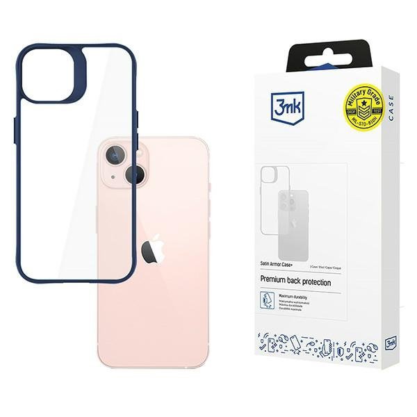 3MK Satin Armor Case+ iPhone 14niebieski/blue