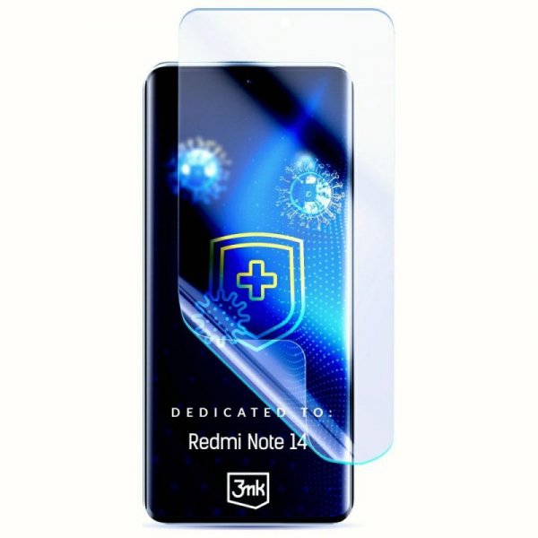 3MK SilverProtect+ Redmi Note 14 5G Folia Antymikrobowa montowana na mokro