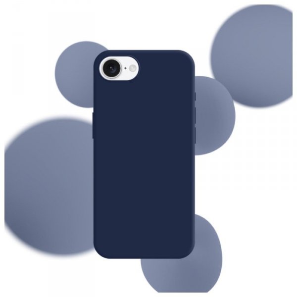 Etui 3MK Silicone Case do Apple iPhone   16e granatowy