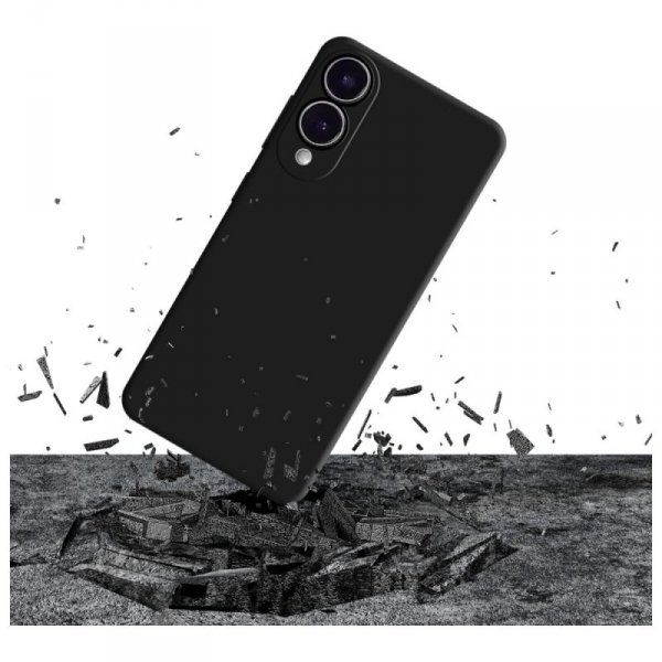 Etui 3MK Silicone Case do Samsung Galaxy S25 Edge czarny
