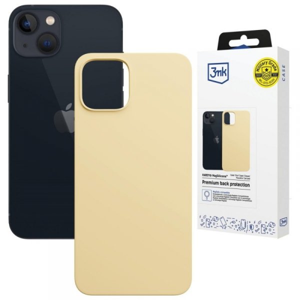 Etui 3MK Hardy MagSilicone do Apple      iPhone 15 Plus żółty