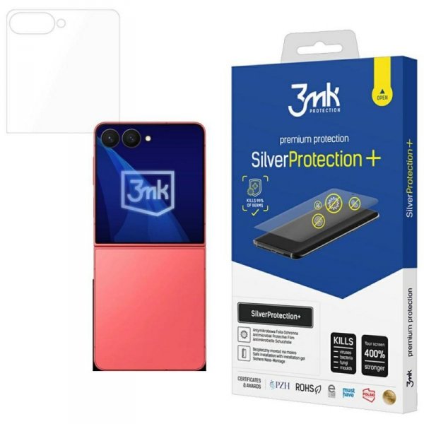Folia antymikrobowa 3MK SilverProtect+   montowana na mokro do Samsung Galaxy Z Flip7