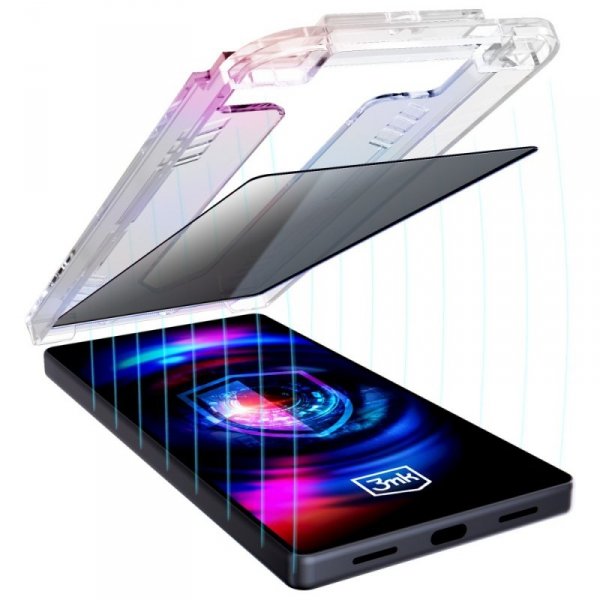 Szkło hartowane 3MK HardGlass Max        Privacy z aplikatorem do Apple iPhone 14 Pro Max