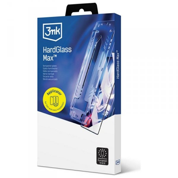 Szkło hartowane 3MK HardGlass Max        z aplikatorem do Samsung Galaxy S25 Edge