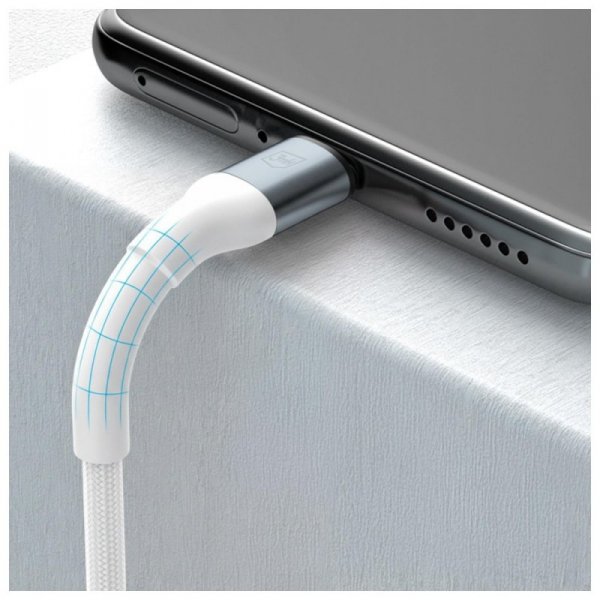 Kabel 3MK Hyper Cable N-SERIES USB-C do  USB-C 1m 20V/5A 100W biały