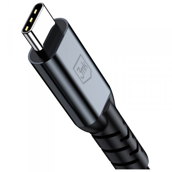 Kabel 3MK Hyper Cable N-SERIES USB-C     Thunderbolt 4 1m 48V/5A 40Gb/s 240W 8K60Hhz czarny