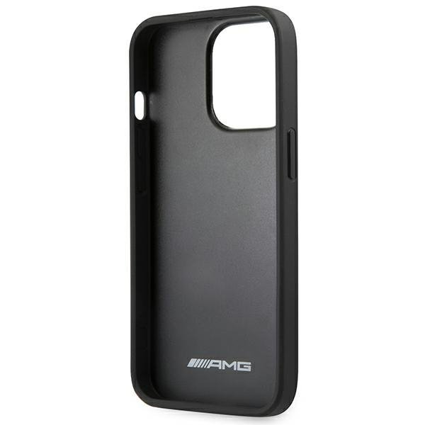 AMG AMHCP14XDOLBK iPhone 14 Pro Max 6,7&quot; czarny/black hardcase Leather Hot Stamped
