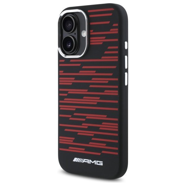 AMG AMHMP16S24SSRRK iPhone 16 6.1&quot;       czarny/black hardcase Silicone Graphics MagSafe
