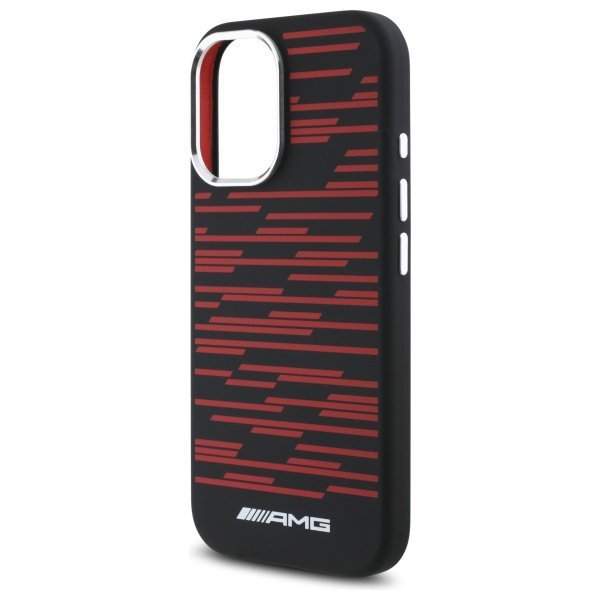 AMG AMHMP16S24SSRRK iPhone 16 6.1&quot;       czarny/black hardcase Silicone Graphics MagSafe
