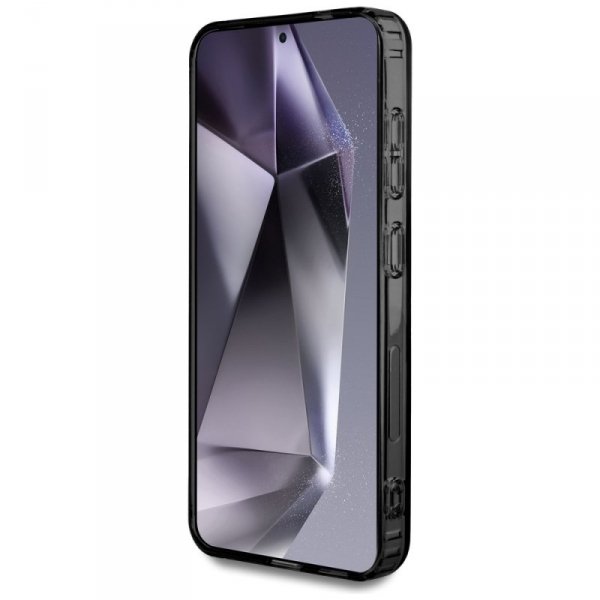 Etui AMG Double Layer Rhombs MagSafe do  Samsung Galaxy S25+ czarno-czerwony