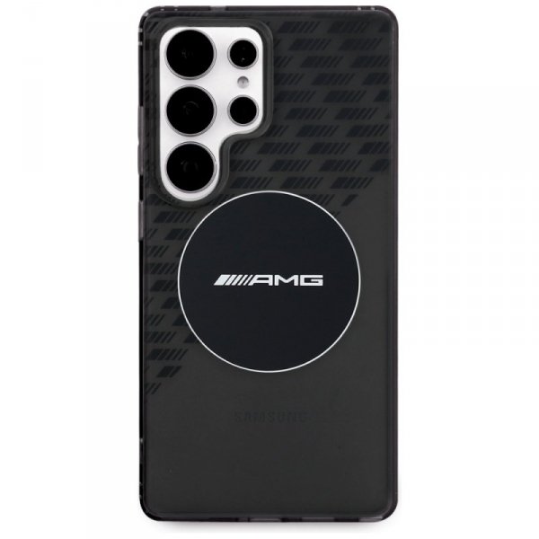 Etui AMG Transparent Rhombs MagSafe do   Samsung Galaxy S25 Ultra czarny