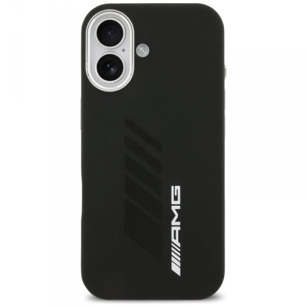 Oryginalne Etui AMG Silicone do iPhone 17 | MagSafe | Oversize Rhombs - Black