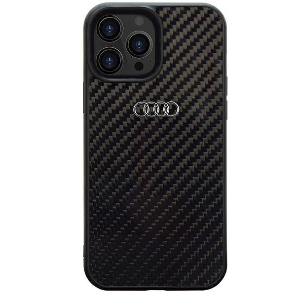 Audi Carbon Fiber iPhone 14 Pro 6.1&quot; czarny/black hardcase AU-TPUPCIP14P-R8/D2-BK