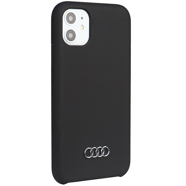 Audi Silicone Case iPhone 12/12 Pro 6.1&quot; czarny/black hardcase AU-LSRIP12P-Q3/D1-BK