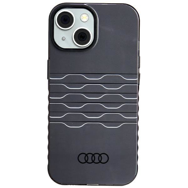 Audi IML MagSafe Case iPhone 15 / 14 / 13 6.1&quot; czarny/black hardcase AU-IMLMIP15-A6/D3-BK