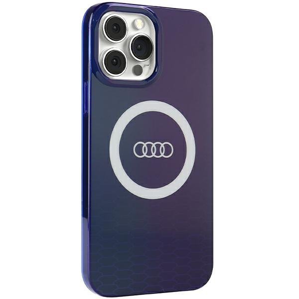 Audi IML Big Logo MagSafe Case iPhone 13 Pro Max 6.7&quot; niebieski/navy blue hardcase AU-IMLMIP13PM-Q5/D2-BE