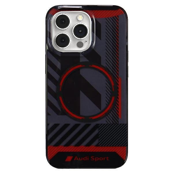 Audi IML Sport MagSafe Case iPhone 13 Pro / 13 6.1&quot; czarny/black hardcase AU-IMLMIP13P-RSQ/D2-BK