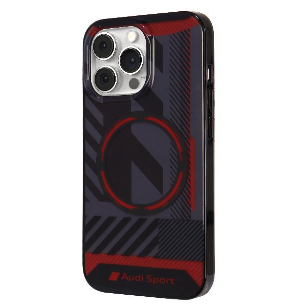 Audi IML Sport MagSafe Case iPhone 13 Pro / 13 6.1&quot; czarny/black hardcase AU-IMLMIP13P-RSQ/D2-BK