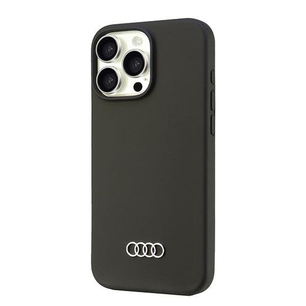 Audi Silicone Case iPhone 16 Pro Max6.9&quot; czarny/black hardcase AU-LSRIP16PM-Q3/D1-BK