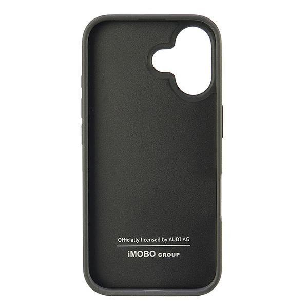 Audi Carbon Fiber Stripe iPhone 16 6.1&quot;czarny/black hardcase AUS-TPUPCIP16-R8/D1-BK